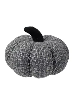 Gordon Companies 7.5 inch Gray Knitted Fall Harvest Tabletop Pumpkin -Bazaar stoe Belk 594