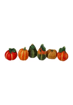 Gordon Companies 6pc Fall Harvest Ceramic Pumpkins Decoration Set