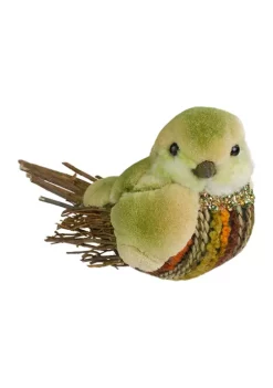 Gordon Companies 8.5 inch Green and Brown Autumn Harvest Twig Bird -Bazaar stoe Belk 626