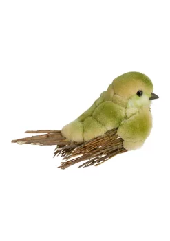 Gordon Companies 8.5 inch Green and Brown Autumn Harvest Twig Bird -Bazaar stoe Belk 627