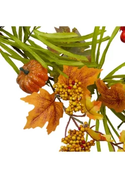 Gordon Companies 5 Feet x 10 inch Pumpkins and Berries with Leaves Artificial Thanksgiving Garland - Unlit -Bazaar stoe Belk 659