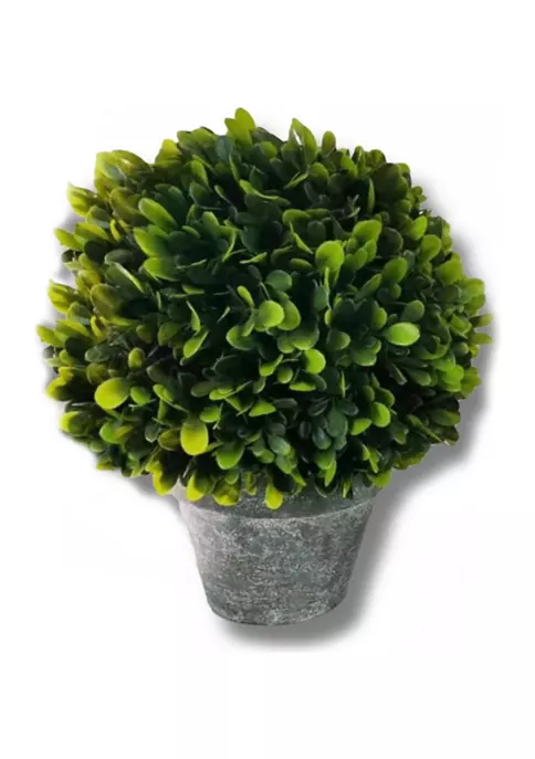 Bazaar Elements 13 Inch UV Artificial Boxwood Orb Greenery 4 Bazaar Elements 13 Inch UV Artificial Boxwood Orb Greenery - Image 2