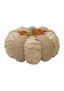 Gordon Companies 9 inch Brown Autumn Harvest Tabletop Pumpkin