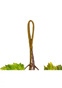 Gordon Companies 5.5 Feet x 6 inch Red and Yellow Maple Leaf with Mum Flower Thanksgiving Garland - Unlit -Bazaar stoe Belk 700