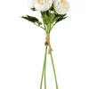 Bazaar Elements 18" White Peony Faux Florals - Set of 5 -Bazaar stoe Belk 73