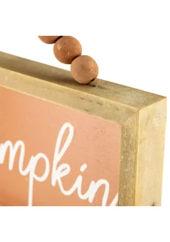 Gordon Companies 11.75 inch Orange Hi Pumpkin Autumn Harvest Wall Sign -Bazaar stoe Belk 733