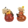 Gordon Companies Set of 2 Scarecrow on a Pumpkin Thanksgiving Table Figures -Bazaar stoe Belk 735