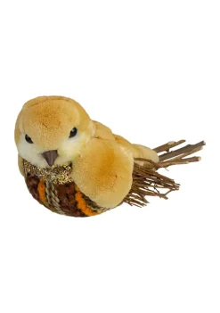 Gordon Companies 8.5 inch Orange and Brown Autumn Harvest Twig Bird -Bazaar stoe Belk 764