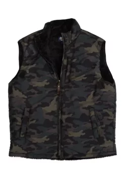 Smith's Workwear Printed Sherpa Lined Vest -Bazaar stoe Belk 786