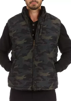 Smith's Workwear Printed Sherpa Lined Vest -Bazaar stoe Belk 788