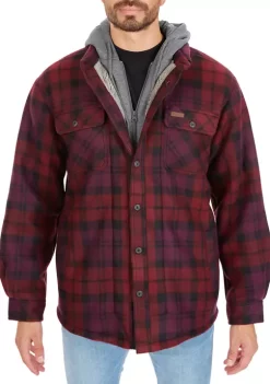Smith's Workwear Sherpa-Lined Microfleece Shirt Jacket