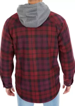 Smith's Workwear Sherpa-Lined Microfleece Shirt Jacket -Bazaar stoe Belk 796