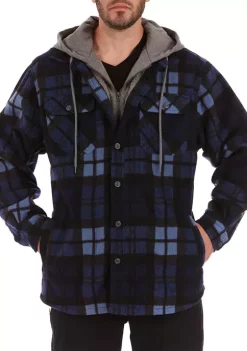Smith's Workwear Sherpa-Lined Microfleece Shirt Jacket -Bazaar stoe Belk 801