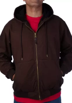 Smith's Workwear Sherpa Lined Duck Canvas Hooded Jacket -Bazaar stoe Belk 805