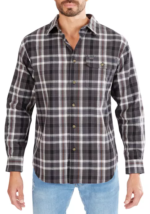 Smith's Workwear Plaid Pocket Flannel Button-Up Shirt 3 Smith's Workwear Plaid Pocket Flannel Button-Up Shirt