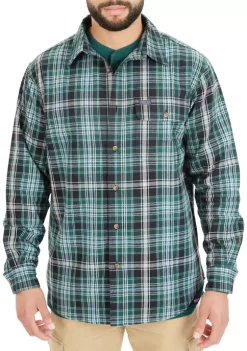 Smith's Workwear Plaid Pocket Flannel Button-Up Shirt 16 Smith's Workwear Plaid Pocket Flannel Button-Up Shirt -Bazaar stoe Belk 812