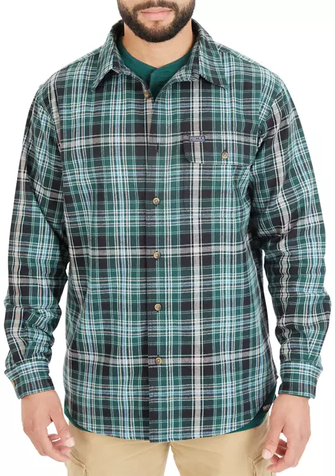 Smith's Workwear Plaid Pocket Flannel Button-Up Shirt 9 Smith's Workwear Plaid Pocket Flannel Button-Up Shirt - Image 7