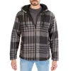 Smith's Workwear Butter-Sherpa Lined Plaid Polar Fleece Full Zip Hooded Jacket -Bazaar stoe Belk 825