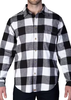 Smith's Workwear Buffalo Pocket Flannel Button-Up Shirt