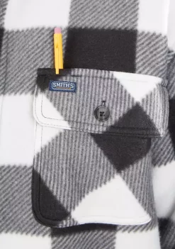 Smith's Workwear Sherpa-Lined Plaid Fleece Shirt Jacket 11 Smith's Workwear Sherpa-Lined Plaid Fleece Shirt Jacket -Bazaar stoe Belk 865