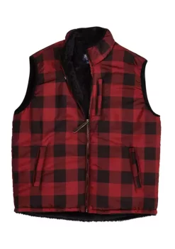 Smith's Workwear Printed Sherpa Lined Vest -Bazaar stoe Belk 904