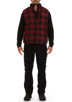 Smith's Workwear Printed Sherpa Lined Vest -Bazaar stoe Belk 905