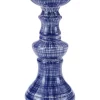 Bazaar Elements Ceramic Glossed Candle Holder, Navy -Bazaar stoe Belk 93