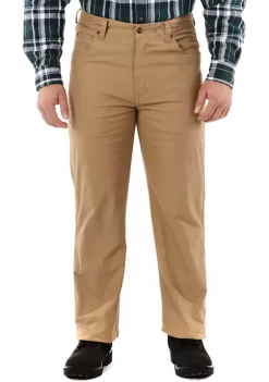 Smith's Workwear Print Fleece Lined 5 Pocket Canvas Pants -Bazaar stoe Belk 930