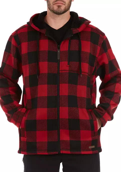 Smith's Workwear Buffalo Sweater Fleece Hooded Jacket 8 Smith's Workwear Buffalo Sweater Fleece Hooded Jacket - Image 6