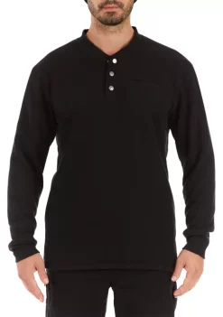 Smith's Workwear Sherpa Bonded Thermal Henley Pullover
