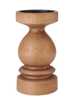 Bazaar Elements 8" Wood Dark Natural Candleholder 7 Bazaar Elements 8" Wood Dark Natural Candleholder -Bazaar stoe Belk 98