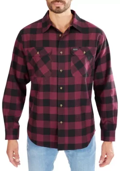 Smith's Workwear Buffalo Two-Pocket Flannel Shirt