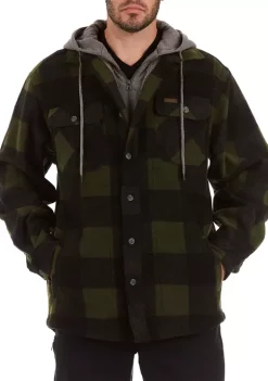 Smith's Workwear Sherpa-Lined Microfleece Shirt Jacket